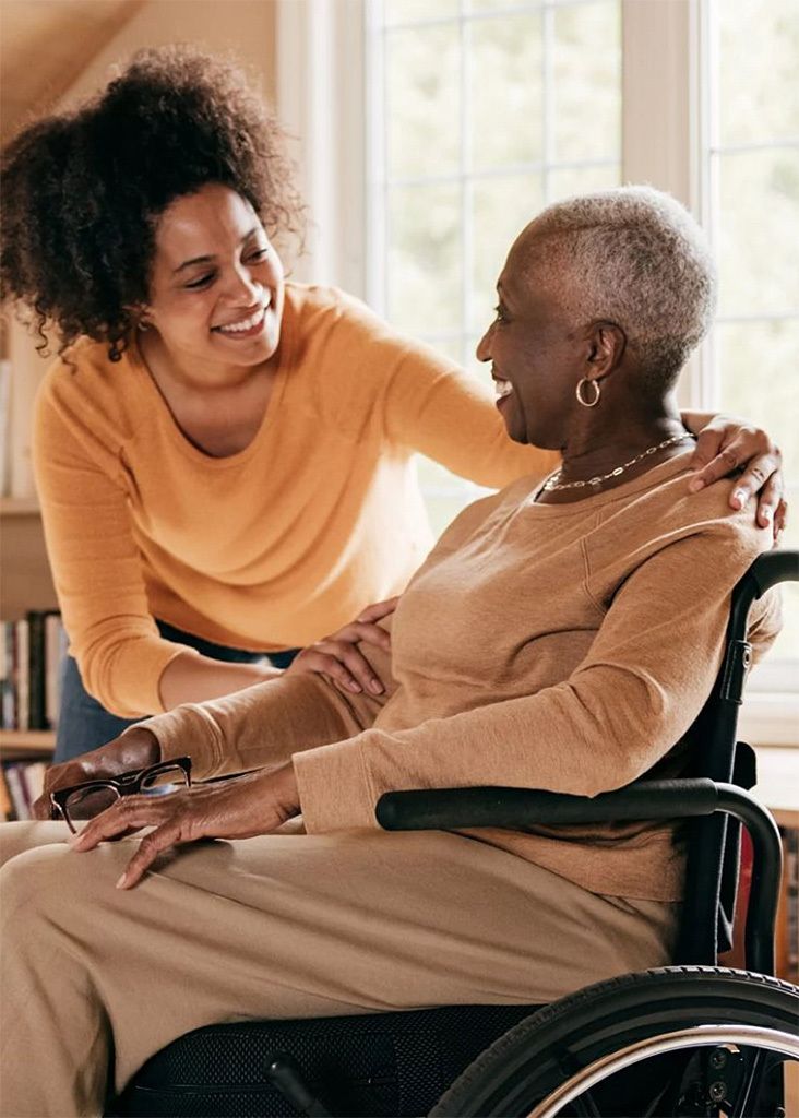 Senior citizens enjoying trusted companionship